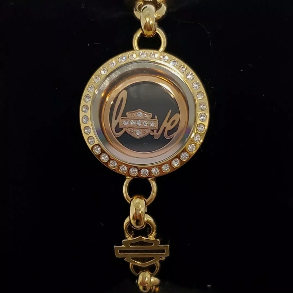 Harley Davidson Charm Bracelet/Birthstones